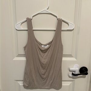 Carly Jean Los Angeles Beige Tank Top